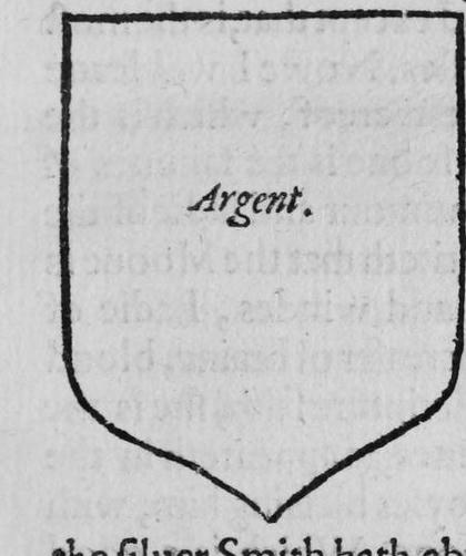 Argent: a shield labelled Argent.