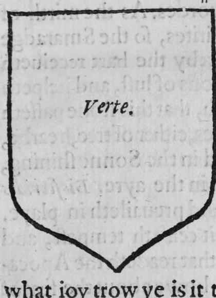 Verte: a shield labelled Verte.