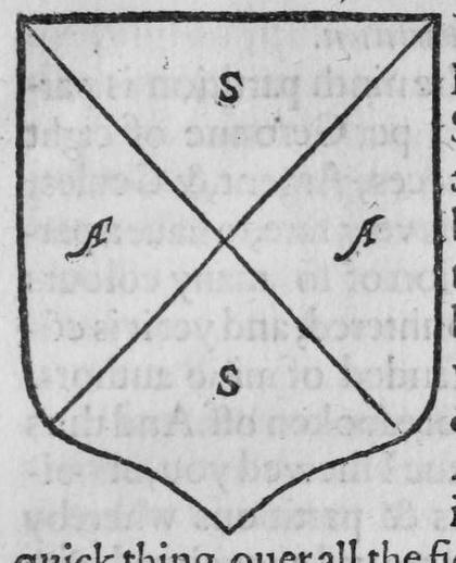 A shield per saltire, marked S, A, A, S.