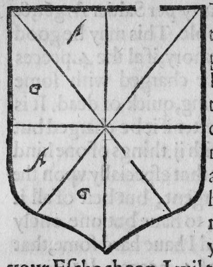 A shield gyronny of eight, marked A, G, A, G.
