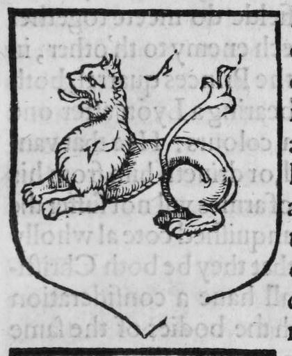 A shield Argent, a lion couchant.