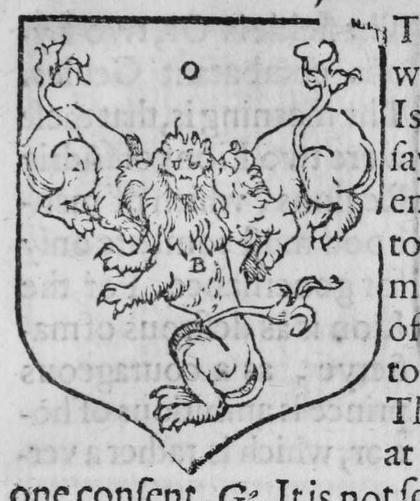 A shield Or, a lion with three bodies, marked O, B.