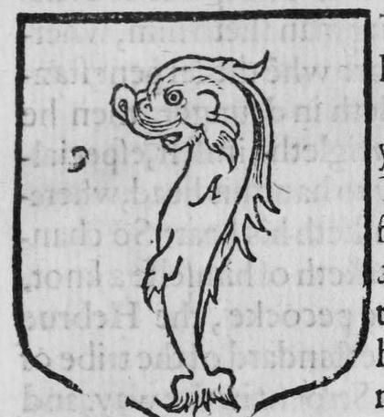 A shield Sable, a dolphin hauriant, marked S.
