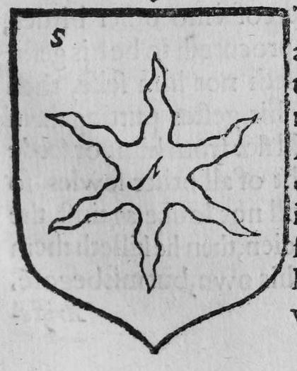 A shield Sable, a star of six points pierced, marked S.