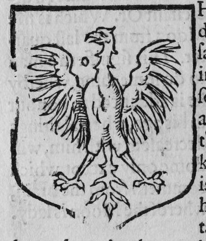 A shield Or, an eagle displayed, marked O.