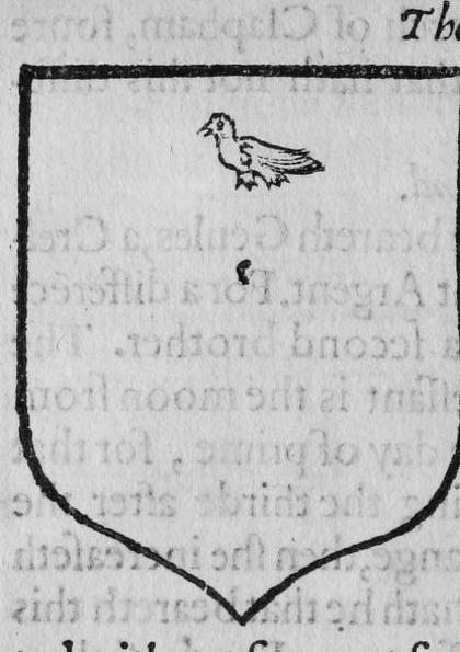 A shield Or, a martlet.