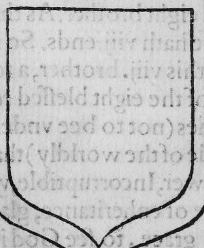 A shield Argent, an orle.