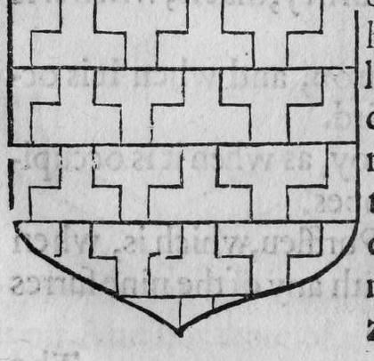 A shield meirre, marked A, B.
