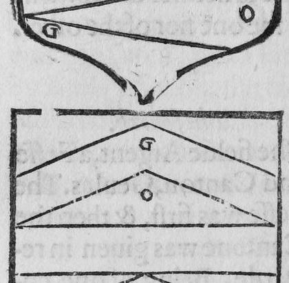 A shield Or, a bar between two chevrons, marked G, O.