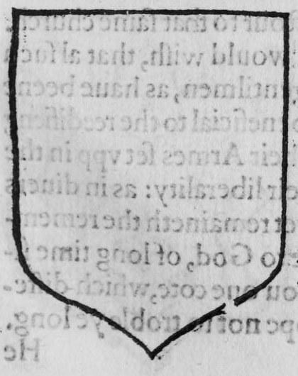 A shield Argent, three fusils in fess, marked A, G.