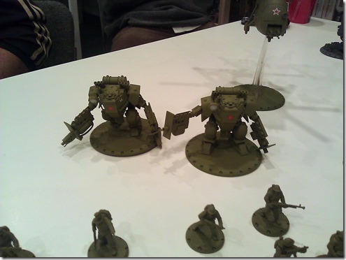 A photo of a model from DUST Tactics