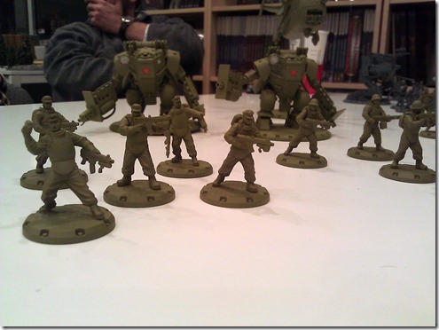 A photo of a model from DUST Tactics