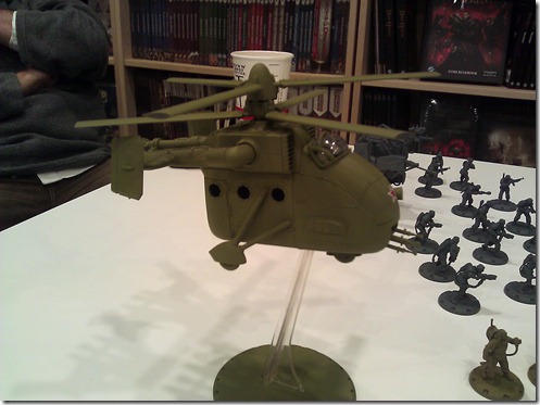 A photo of a model from DUST Tactics